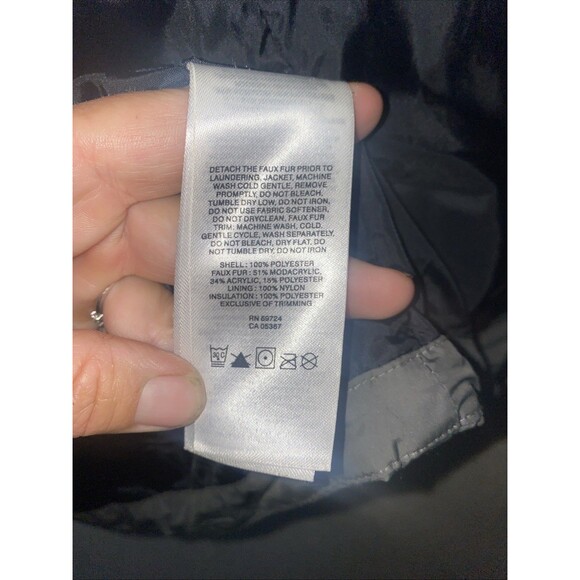 Colombia simply snowy down puffer jacket outdoor winter jacket cozy M Gray Fur - Picture 8 of 9